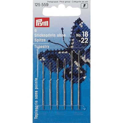"PRYM" 125559 для вышивания №18-22 в блистере 6 шт.