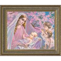 Рисунок на ткани Конёк арт. 9649 Мадонна с младенцем