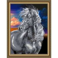 Рисунок на ткани Арт Соло арт. VKA3135 Черный конь