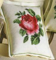 Набор для вышивания подушки  PERMIN арт 83-3301 Розы