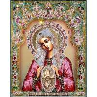 Набор для вышивания хрустальными бусинами ОБРАЗА В КАМЕНЬЯХ арт.7734 Богородица Помощница в родах