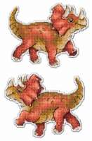 Набор для вышивания "М.П. Студия" арт.Р-269 Динозавры. Трицератопс