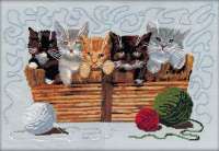Набор для вышивания мулине "НИТЕКС" арт.0029 "Котята"