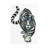 Набор для вышивания мулине "НИТЕКС" арт.4028 Белый тигр