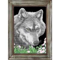 Рисунок на ткани RK LARKES арт. К3245 "Волк и ромашки"