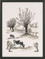 Набор для вышивания PERMIN арт 90-1109 Коровы