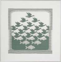 Набор для вышивания PERMIN арт.70-3400 Птицы и рыбы