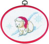 Набор для вышивания PERMIN арт. 92-5644 Белый медведь