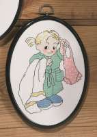 Набор для вышивания PERMIN арт.12-5768 Ванная - девочка