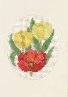 Набор для вышивания открытки PERMIN арт.17-2187 Тюльпаны