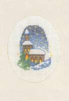 Набор для вышивания открытки PERMIN арт. 17-1251 Костел