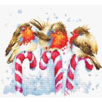 Набор для вышивания крестом LUCA-S арт. B1154 Рождественские птицы