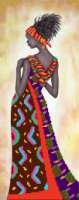 Рисунок на шелке МАТРЕНИН ПОСАД арт.24х47 - 4190 Кения