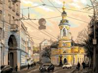 Рисунок на канве МАТРЕНИН ПОСАД арт.37х49 - 1800 Москва, ул. Солянка