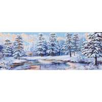 Рисунок на канве МАТРЕНИН ПОСАД арт.40х90 - 1360 Зимний лес