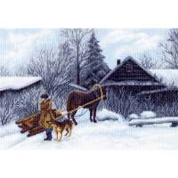 Рисунок на канве МАТРЕНИН ПОСАД арт.37х49 - 1199 Зима