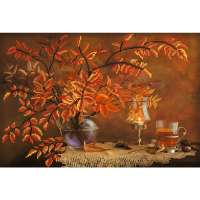 Рисунок на шелке МАТРЕНИН ПОСАД арт.37х49 - 4087 Осенний натюрморт