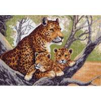Рисунок на канве МАТРЕНИН ПОСАД арт.37х49 - 0615 Гепард с малышами