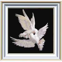 Рисунок на ткани Бисер КОНЁК арт. 8461 Пара голубей