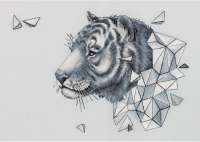 Набор для вышивания Панна арт.J-7089 Геометрия. Тигр