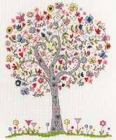 Набор для вышивания BOTHY THREADS арт.XKA2 Love tree (Любимое дерево)