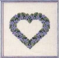 Набор для вышивания OEHLENSCHLAGER арт.73-65173 Сердце из фиалок