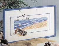 Набор для вышивания OEHLENSCHLAGER арт.73-11505 Лодка на пляже