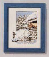 Набор для вышивания OEHLENSCHLAGER арт. 73-99516 Гусь и лошадь