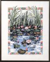 Набор для вышивания OEHLENSCHLAGER арт.73-57112 Водяные лилии