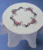 Набор для вышивания скатерти OEHLENSCHLAGER арт.44134 Розы и фиалки