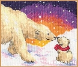Набор для вышивания арт.Алиса - 026 СР "Белые медведи"