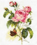 Набор для вышивания арт.Алиса - 213 Б "Роза и бабочка"
