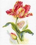 Набор для вышивания арт.Алиса - 214 Б "Тюльпан и бабочка"