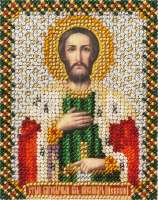 Набор для вышивания "ПАННА" с напечатанным рисунком №01 ЦМ-1207 "Икона Святого Александра Невского"