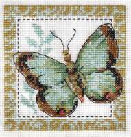 Набор для вышивания Кларт 5-056 "Бабочка салатная"