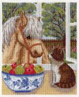Набор для вышивания Кларт 8-096 "Пони и котёнок"