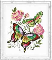 Набор для вышивания Чудесная игла арт. 42-04 "Бабочки и розы"