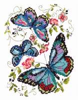 Набор для вышивания Чудесная игла арт. 42-03 "Синие бабочки"
