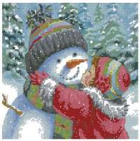 Набор для вышивания DIMENSIONS арт.DMS.70-08833 Поцелуй для снеговика