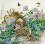 Схема на холсте АБРИС АРТ арт. АС-149 Китайские тюльпаны