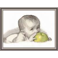 Набор для вышивания арт.Овен - 511 "Малыш с яблоком"