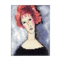 Набор для вышивания РТО арт.РТ-ЕH335 "Девушка с рыжими волосами"