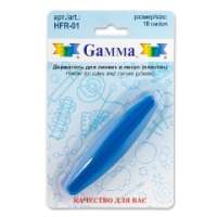 "Gamma" HFR-01 Держатель для линеек и лекал пластик в блистере синий