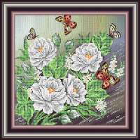 Рисунок на ткани RK LARKES арт. К3210 "Белые розы"