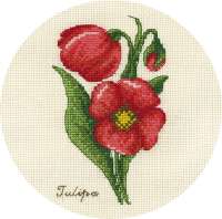 Набор для вышивания ПАННА арт.Ц-1809 "Букетик тюльпанов"