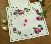 Набор для вышивания скатерти PERMIN арт 27-1710 "Розы"