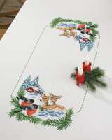 Набор для вышивания скатерти PERMIN арт 58-6291 "Косуля в снегу"