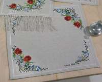 Набор для вышивания скатерти PERMIN арт 27-2856 "Весенние цветы"