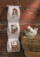 Набор для вышивания держателя для туалетной бумаги  PERMIN арт 41-1312 "Курица"