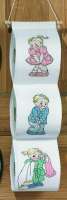 Набор для вышивания держателя для туалетной бумаги  PERMIN арт 41-5765 "WС дети"